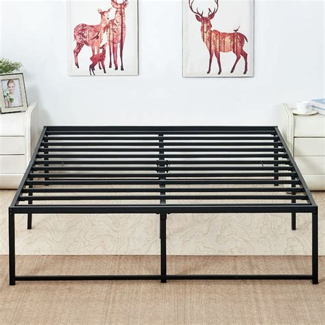 metal bed frame no box spring|purple mattress without box spring.